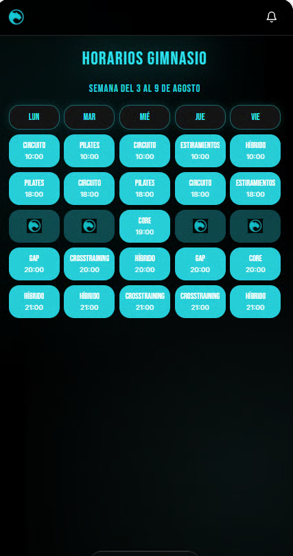App de Gimnasio