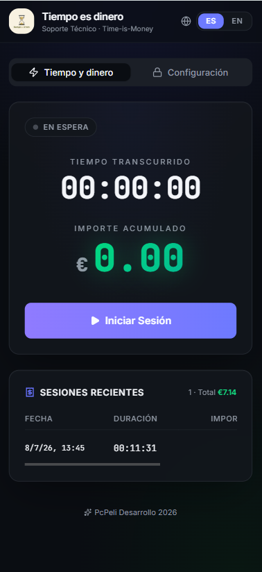 Tiempo es Dinero · Sesión en espera